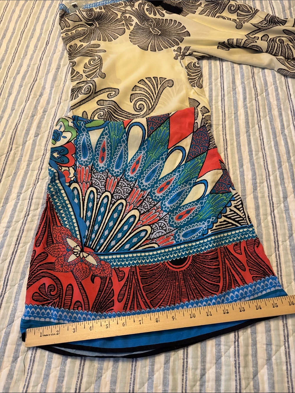 Women’s Cream & Multicolor Printed Pants - Picture 7 of 7